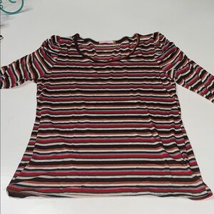 POIS made in Italy size large striped shirt